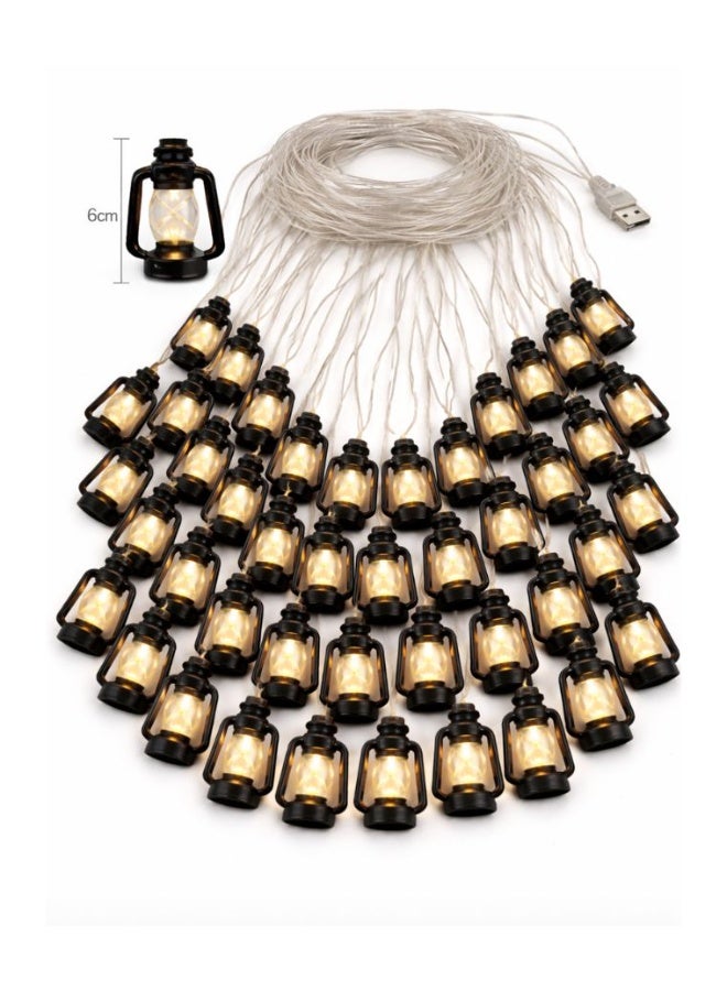 Ramadan Lantern String Lights – 10M USB Powered, 60 Mini Lantern Lamps (6cm) Warm LED Decorative Lights for Home, Table & Outdoor - Image 3